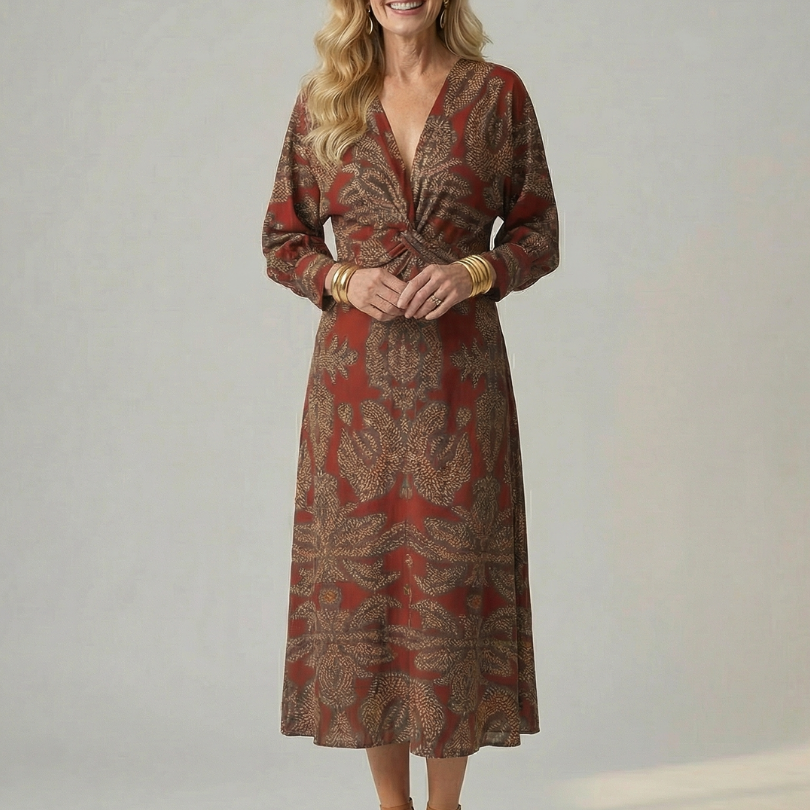 Valentina™ | Vestido midi cruzado