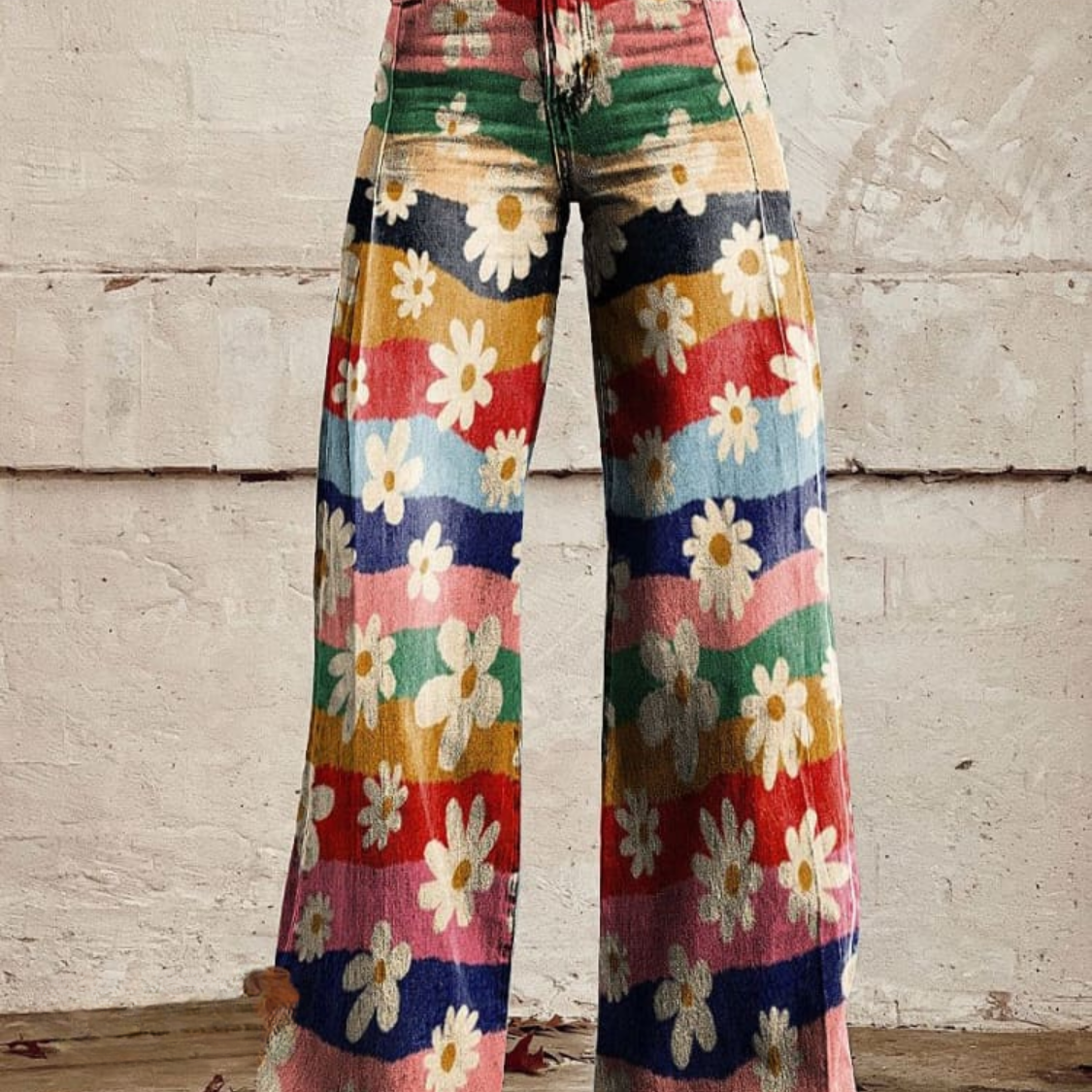 Dana - pantalones florales elegantes