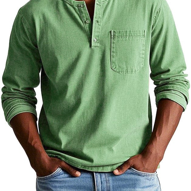 Frederico™ | Camiseta Henley Vintage