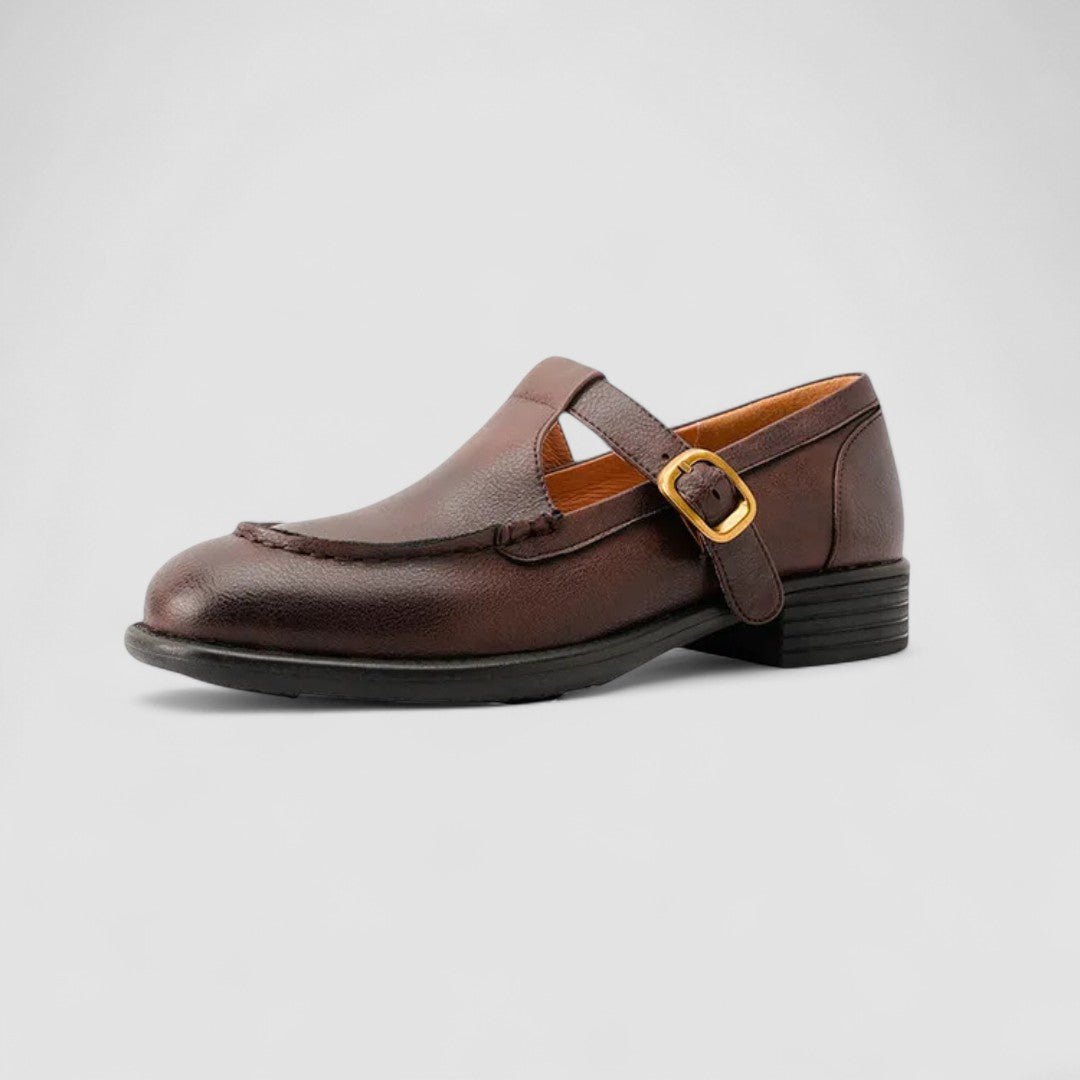Avery - Zapatos ortopédicos Mary Jane con punta cuadrada