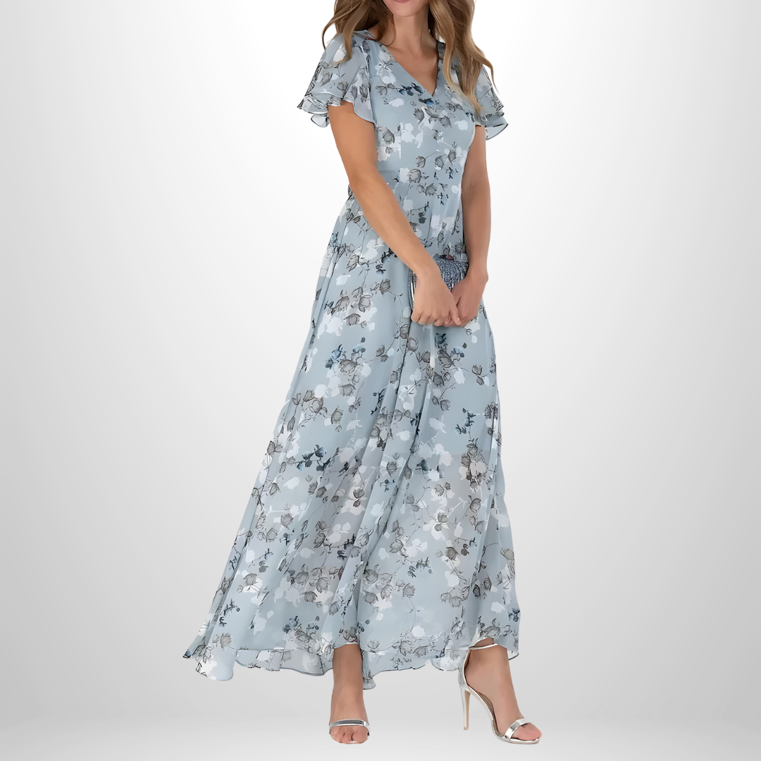 Sofía – Vestido femenino midi con diseño fluido y estilo elegante casual