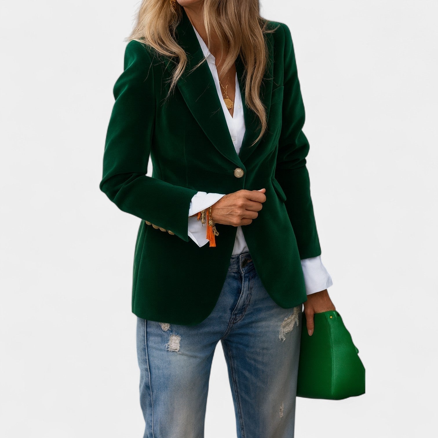 Andrea – Blazer de terciopelo