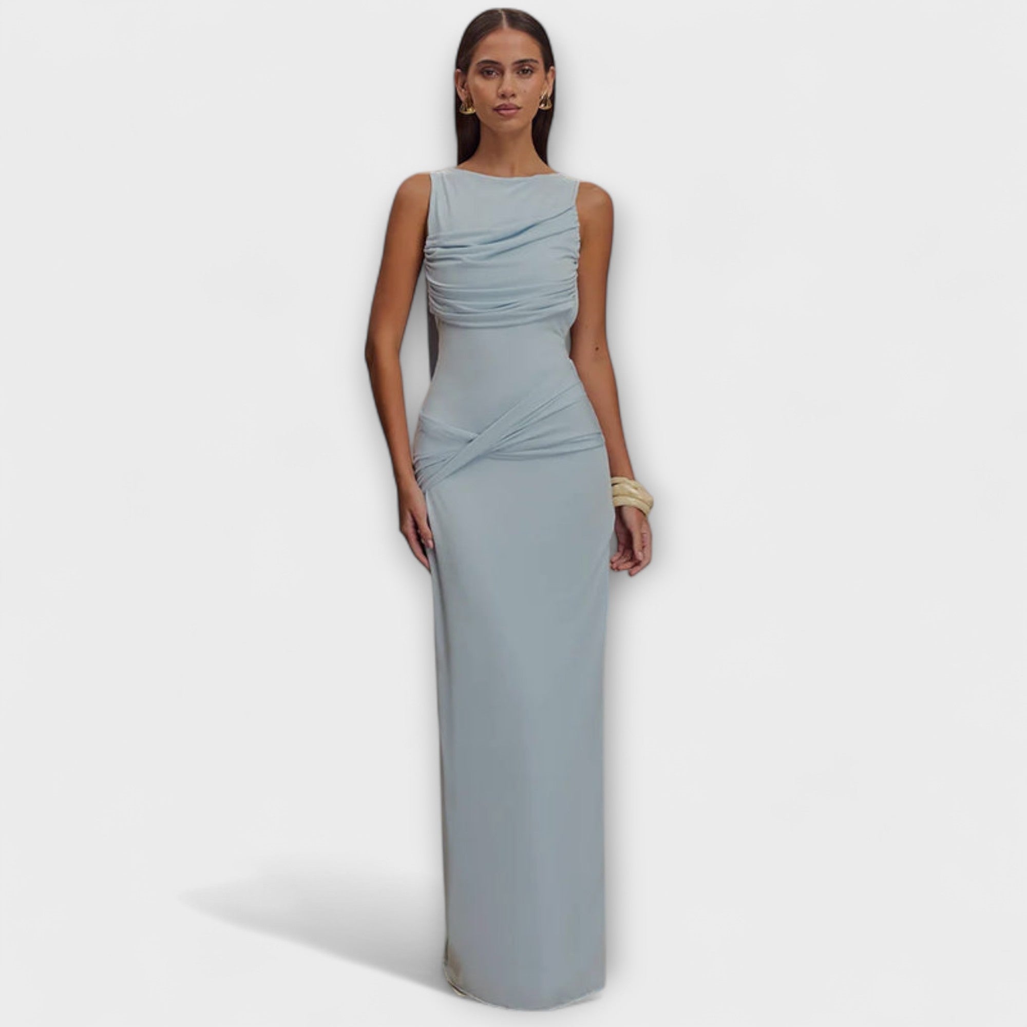 Selena - Vestido largo elegante con abertura