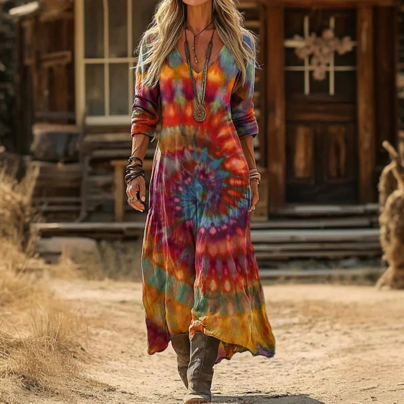 Isabella - Vestido Largo de Estilo Bohemio, Confortable y Elegante