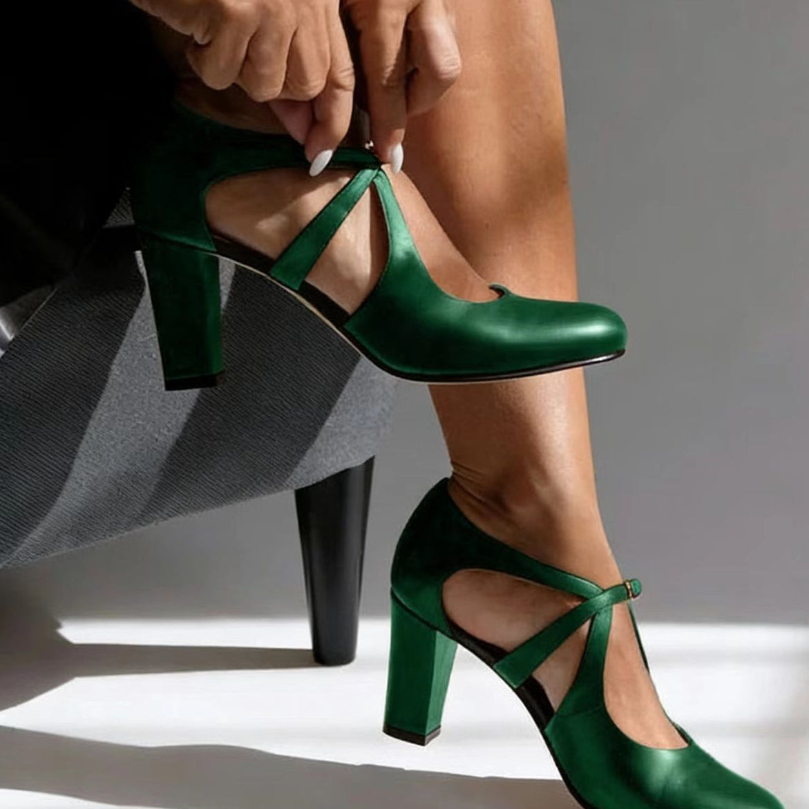 Jonna™ | Elegantes tacones de piel