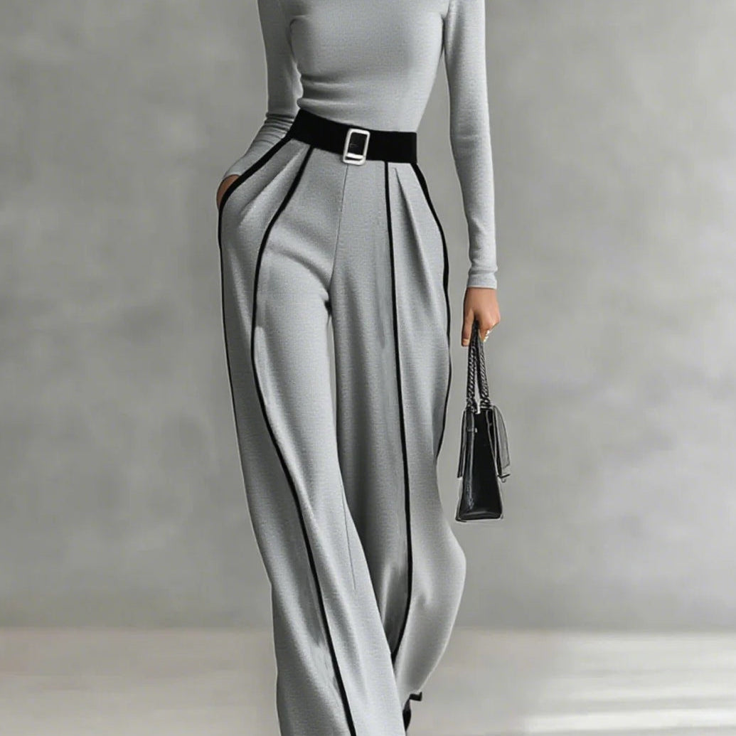 Vera™ | Conjunto elegante con detalle de contraste