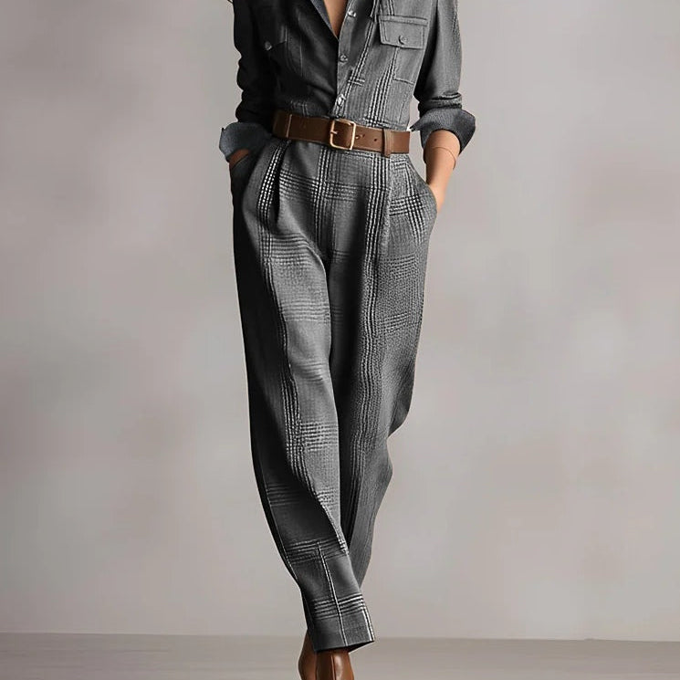 Anna™ | mono elegante a cuadros