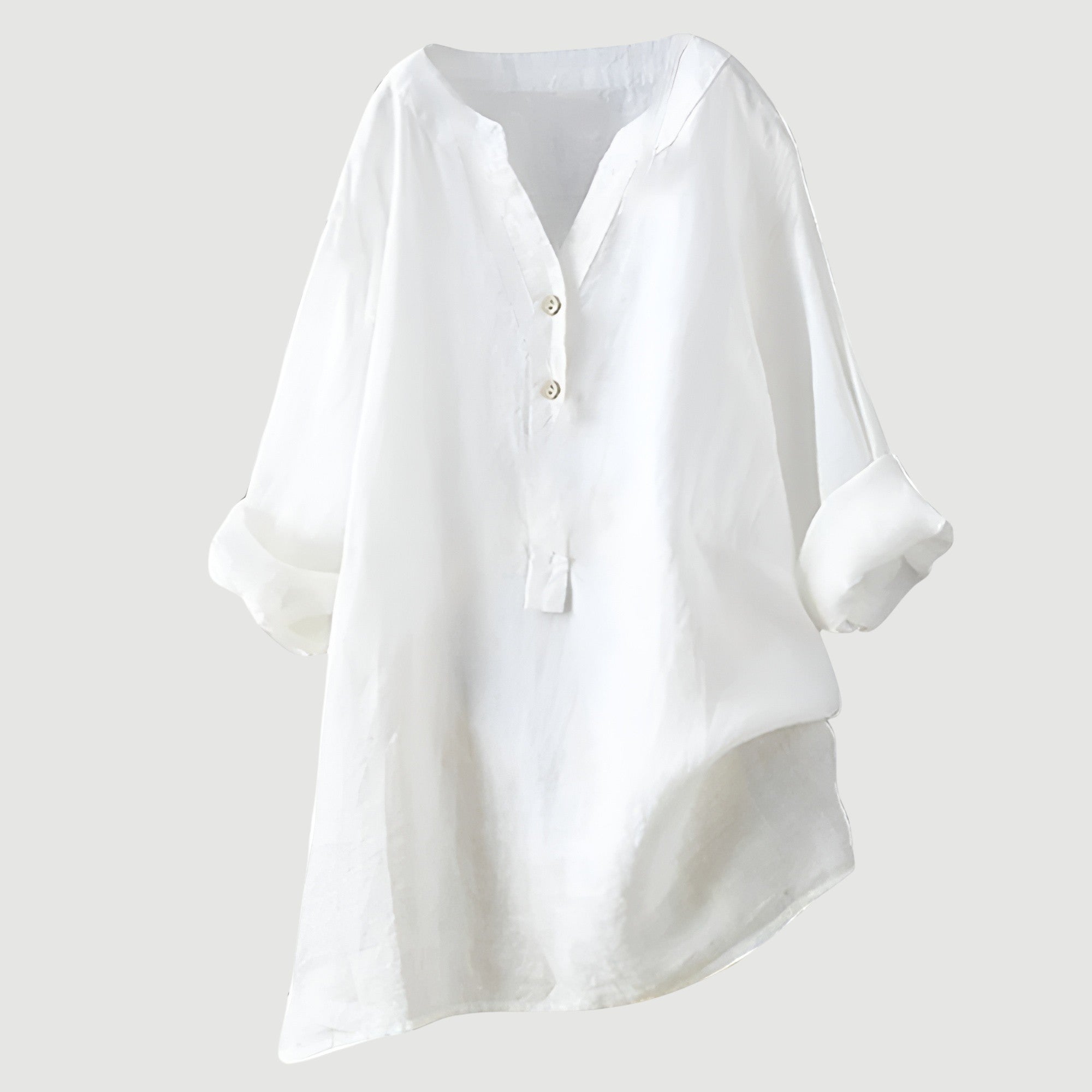 Laura - Blusa Casual de Manga Larga con Detalles Elegantes