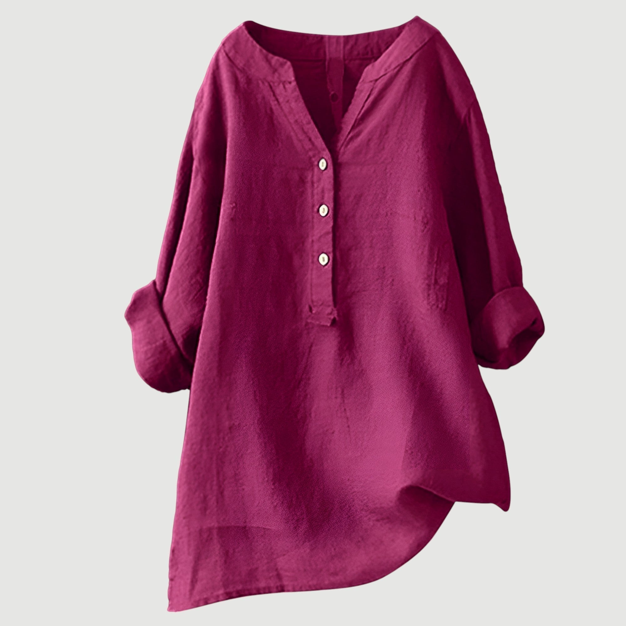 Laura - Blusa Casual de Manga Larga con Detalles Elegantes