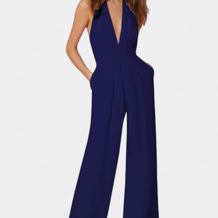 Lila Mono de Pierna Ancha con Elegancia Ligera