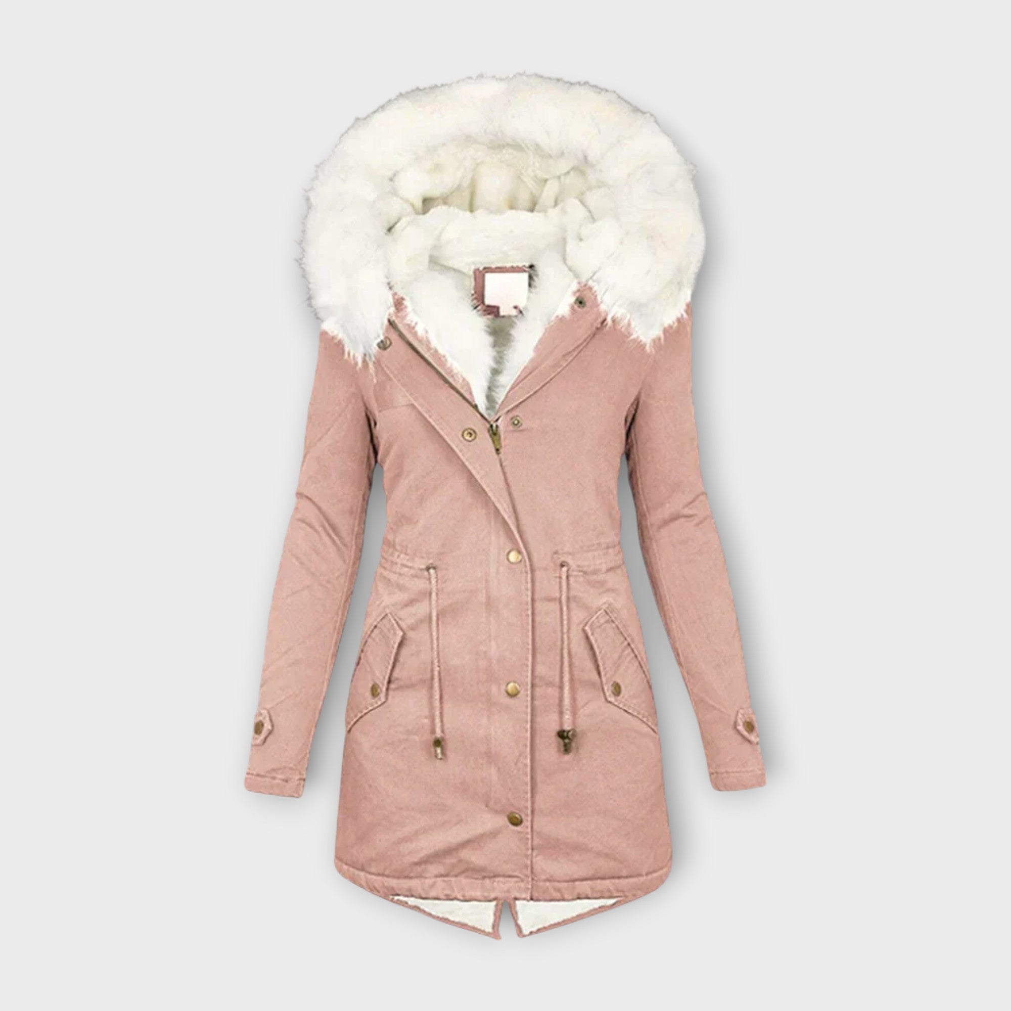 Ivara - Abrigo de invierno impermeable con forro de pelo