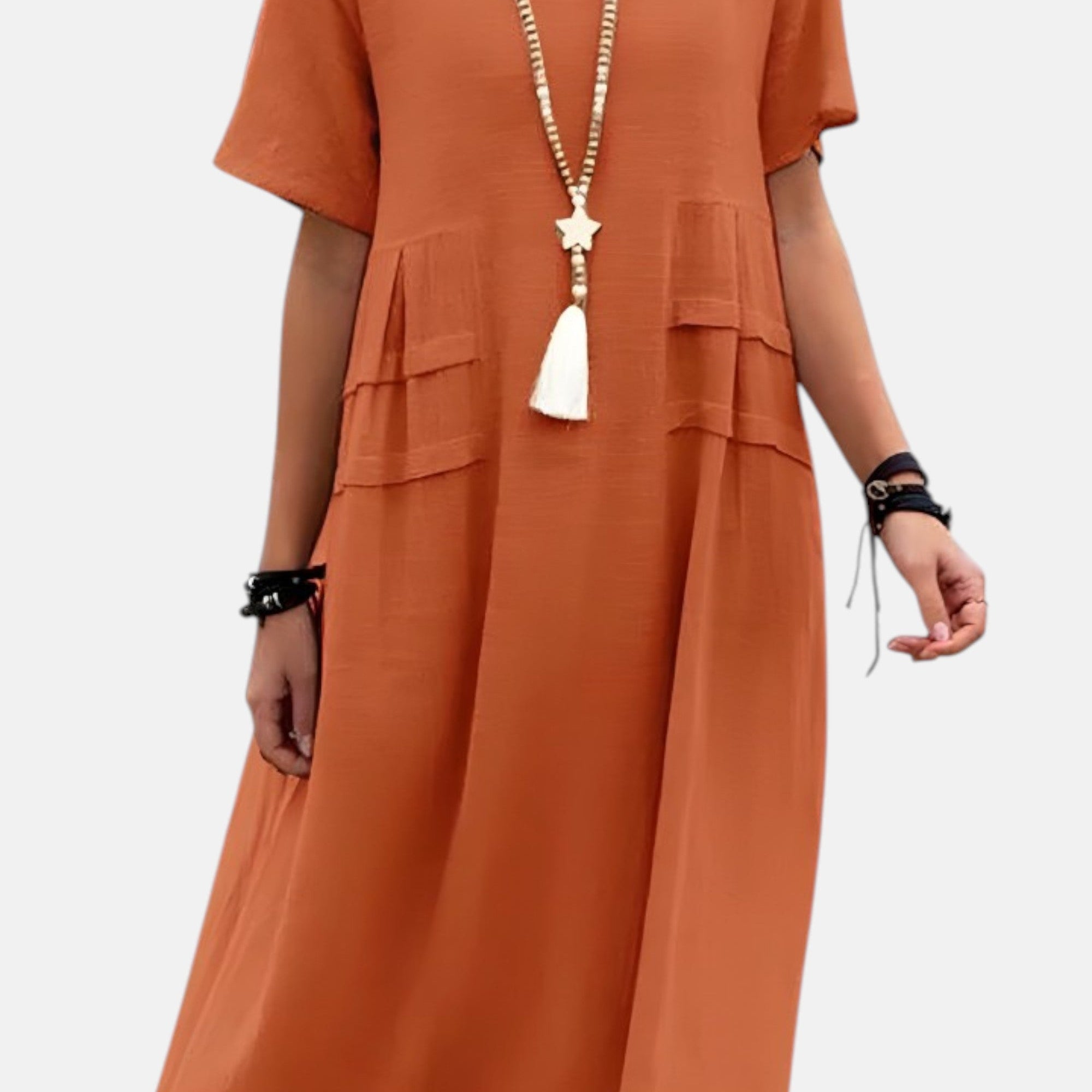 Eva - Vestido midi que estiliza la silueta